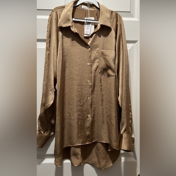 Aritzia Wilfred Relaxed Fit Blouse - Picture 1 of 4